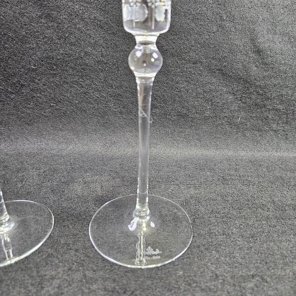 VTG Bjorn Wiinblad Rosenthal Studio Line Crystal Candlestick Set (3) Romance 70s - Picture 13 of 16